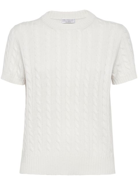 Brunello Cucinelli cable-knit cashmere top Women