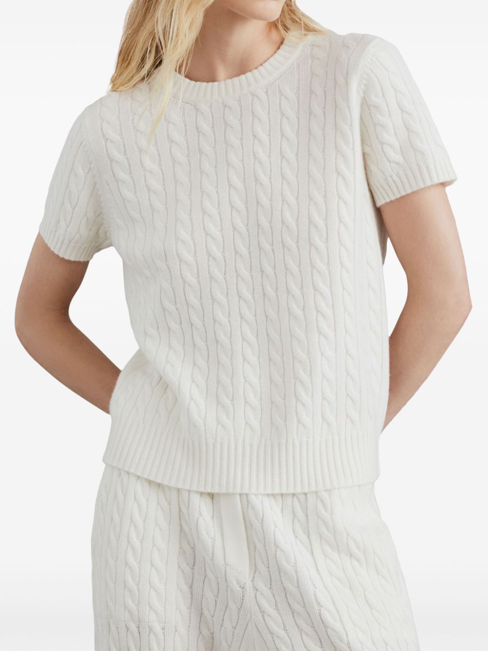 Brunello Cucinelli cable-knit cashmere top Women