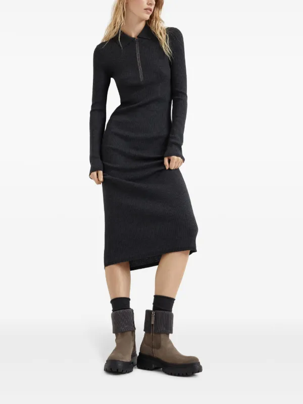 Brunello Cucinelli Monili-Trim block-heel Ankle Boots Brunello Cucinelli Monili-Trim block-heel Ankle Boots