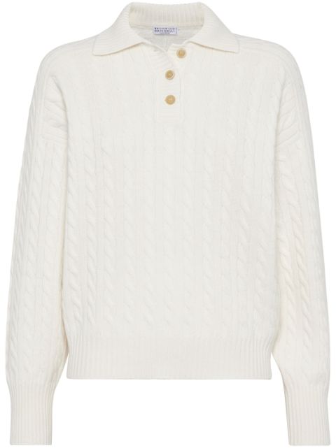 Brunello Cucinelli cable-knit cashmere jumper Women