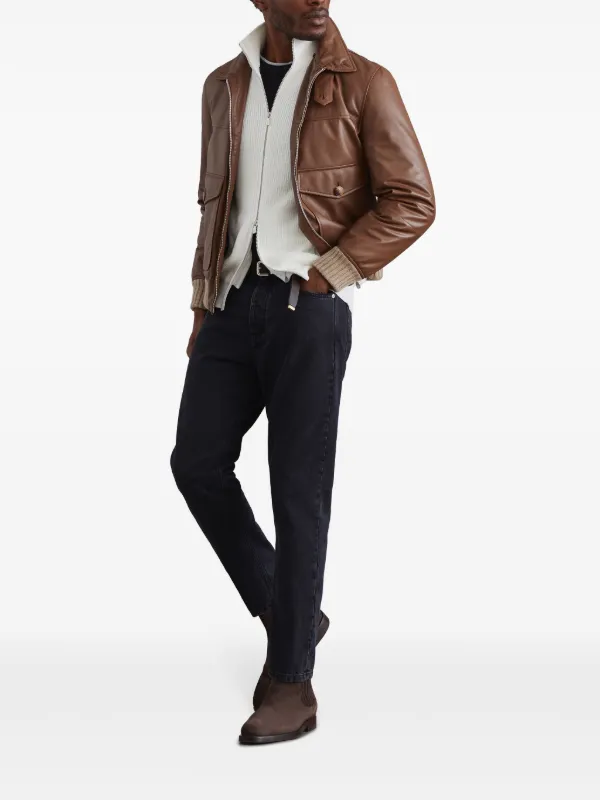 Brunello Cucinelli zip-up Cotton Cardigan | White | FARFETCH Brunello Cucinelli zip-up Cotton Cardigan | White | FARFETCH