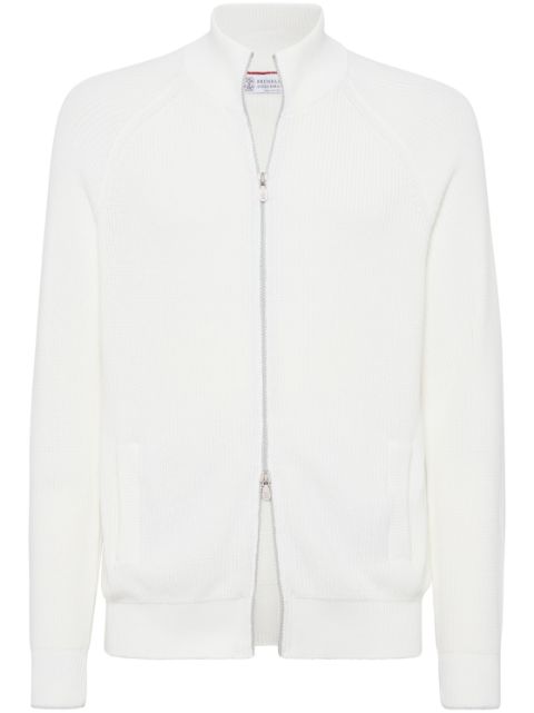 Brunello Cucinelli zip-up cotton cardigan Men