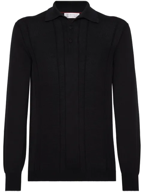 Brunello Cucinelli knitted polo T-shirt