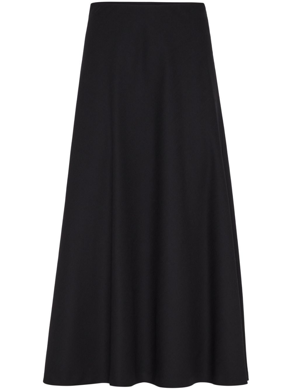 Brunello Cucinelli twill midi skirt - Black