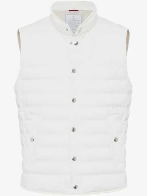 Brunello Cucinelli high-neck quilted gilet