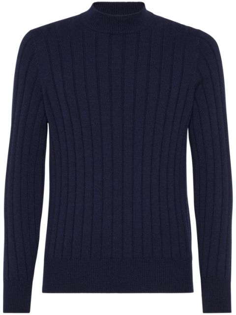 Brunello Cucinelli ribbed turtleneck jumper Men