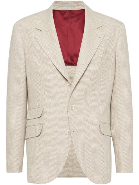 Brunello Cucinelli linen blazer Men