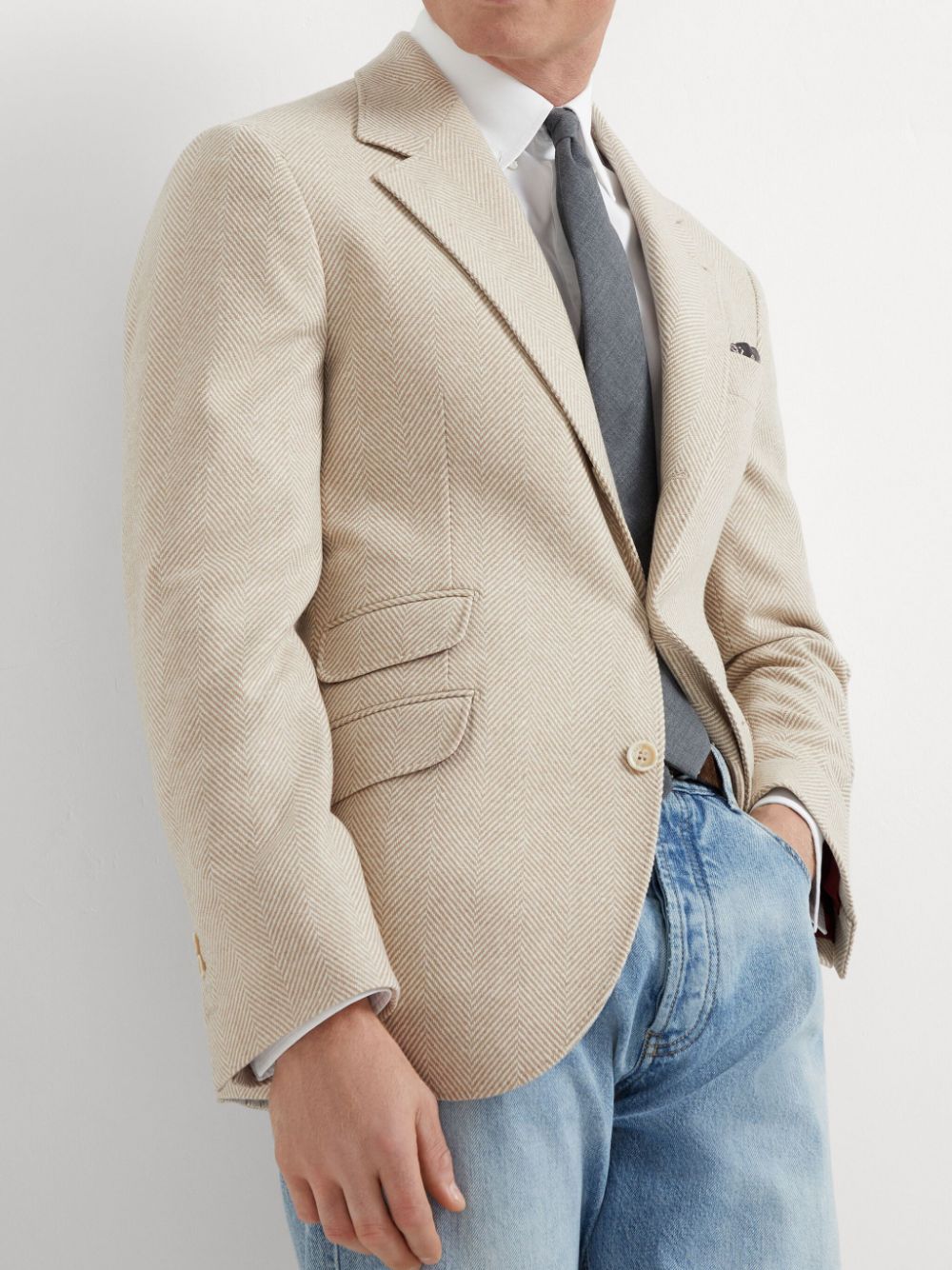 Brunello Cucinelli linen blazer Men