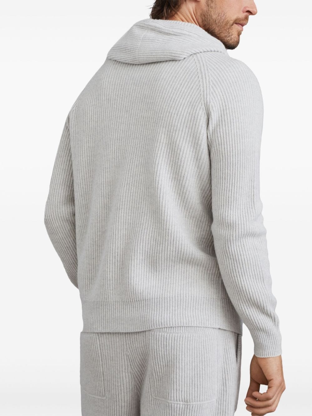 Shop Brunello Cucinelli Cashmere Hoodie In 灰色