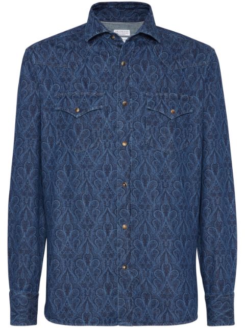 Brunello Cucinelli denim shirt Men