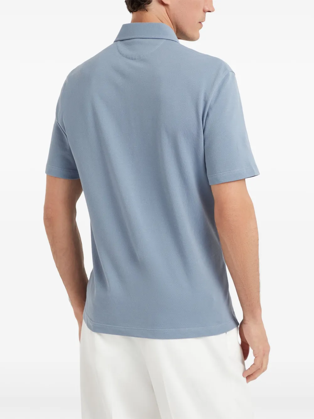Brunello Cucinelli Katoenen poloshirt Blauw
