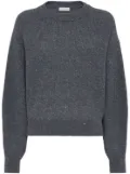 Brunello Cucinelli sequin-embellished jumper - Grey