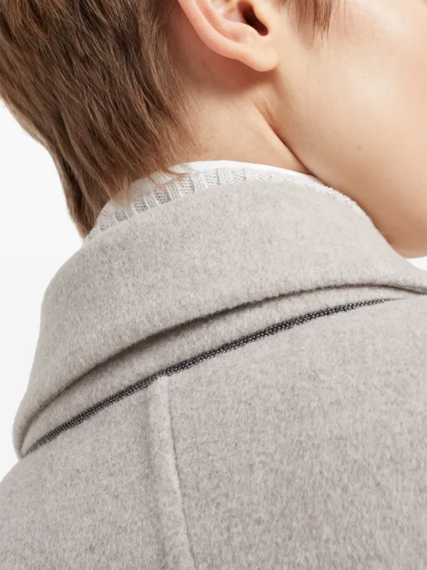 Brunello Cucinelli MBHID2663C8187 関税送料込 Brunello Cucinelli Monili-detail Jacket | Black | FARFETCH