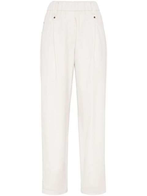 Brunello Cucinelli straight-leg cotton trousers Women