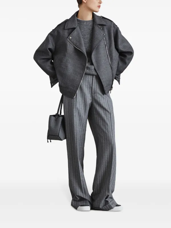 Brunello Cucinelli ストライプ パンツ | グリーン | FARFETCH JP