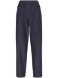 Brunello Cucinelli elasticated-waist tapered jeans - Blue