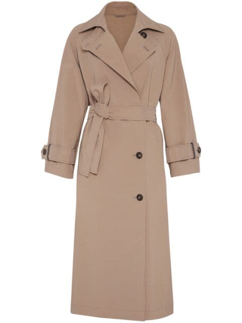 Brunello Cucinelli belted trench coat
