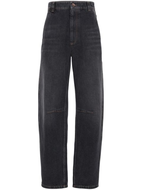 Brunello Cucinelli high-rise straight-leg jeans Women