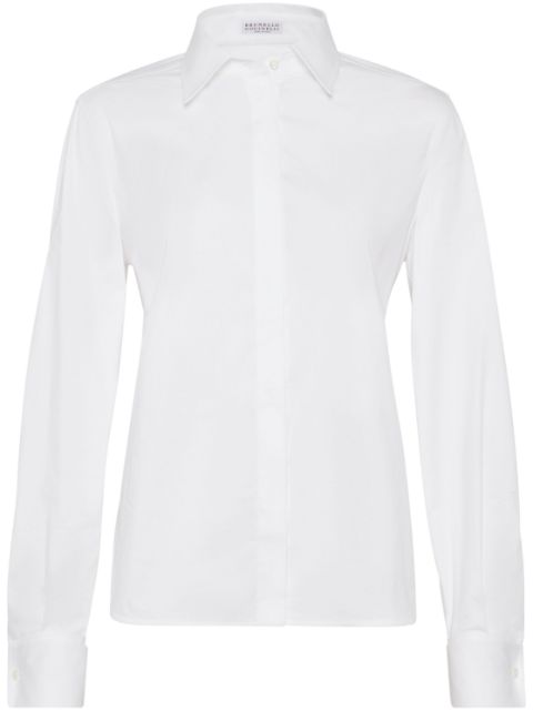 Brunello Cucinelli Monili-trim concealed-fastening shirt