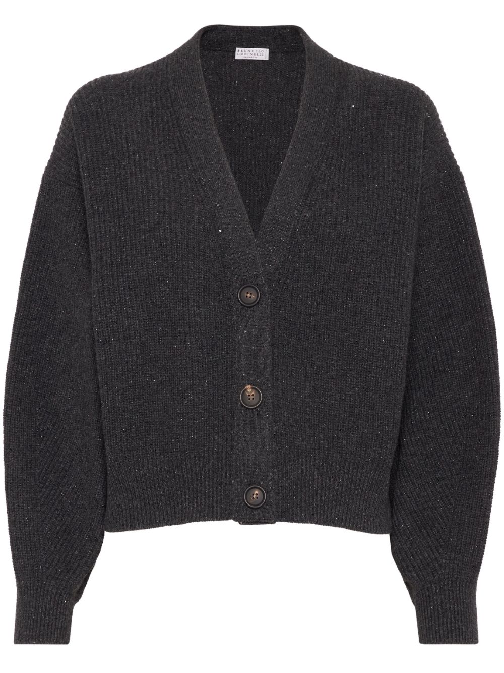 Shop Brunello Cucinelli Sequin-embellished Cardigan In Black