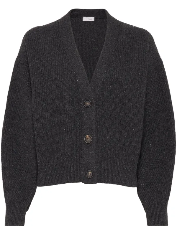 Brunello Cucinelli sequin embellished Cardigan Black FARFETCH AE