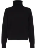 Brunello Cucinelli roll-neck ribbed jumper - Black