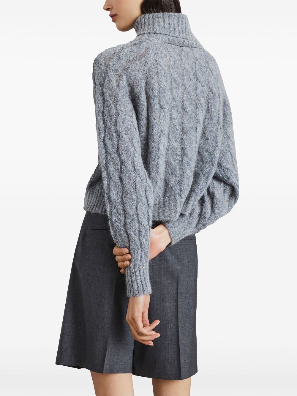 Online shopping savings Brunello Cucinelli roll-neck cable-knit jumper Women