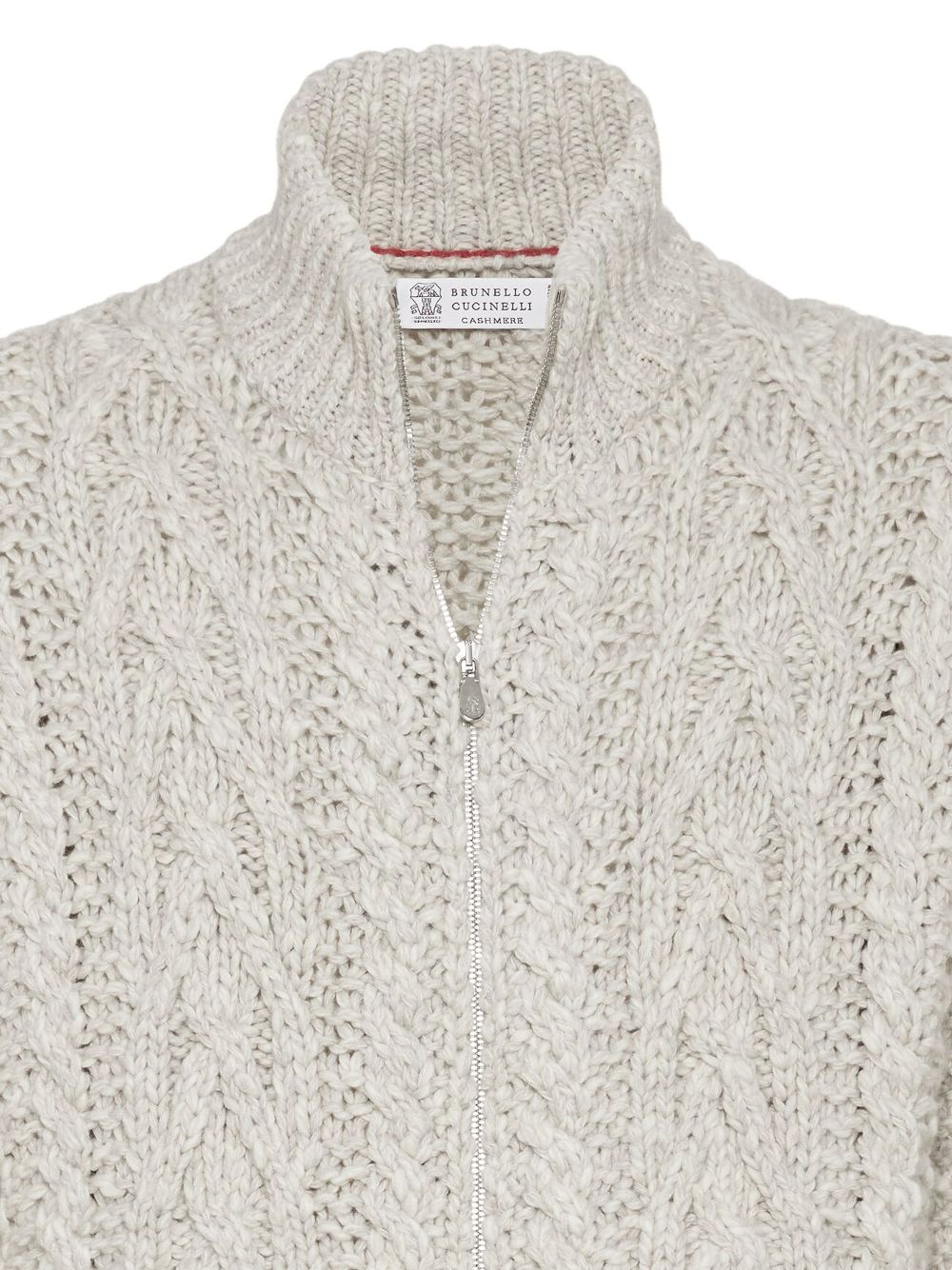 Brunello Cucinelli cable-knit zip-up cardigan Men