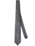 Brunello Cucinelli jacquard silk tie - Grey