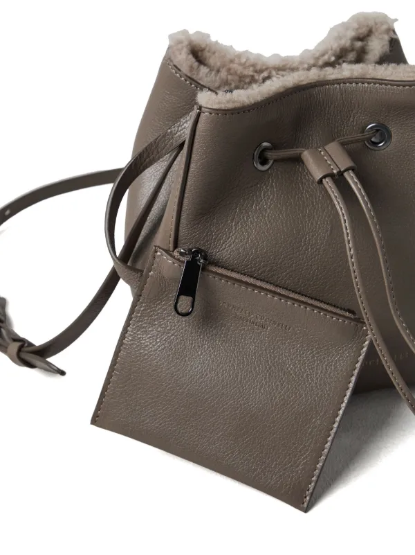 Brunello Cucinelli BC Duo バケットバッグ S | ブラウン