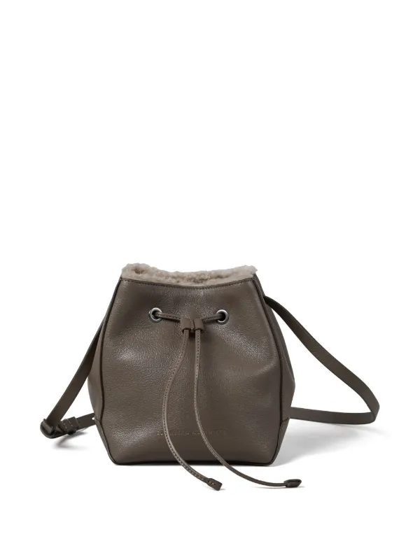 BRUNELLO CUCINELLI ♪ BC Duo スモール バケットバッグ Brunello Cucinelli BC Duo バケットバッグ S | ブラウン