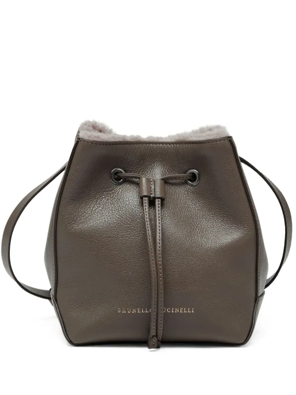 Brunello Cucinelli BC Duo バケットバッグ S | ブラウン