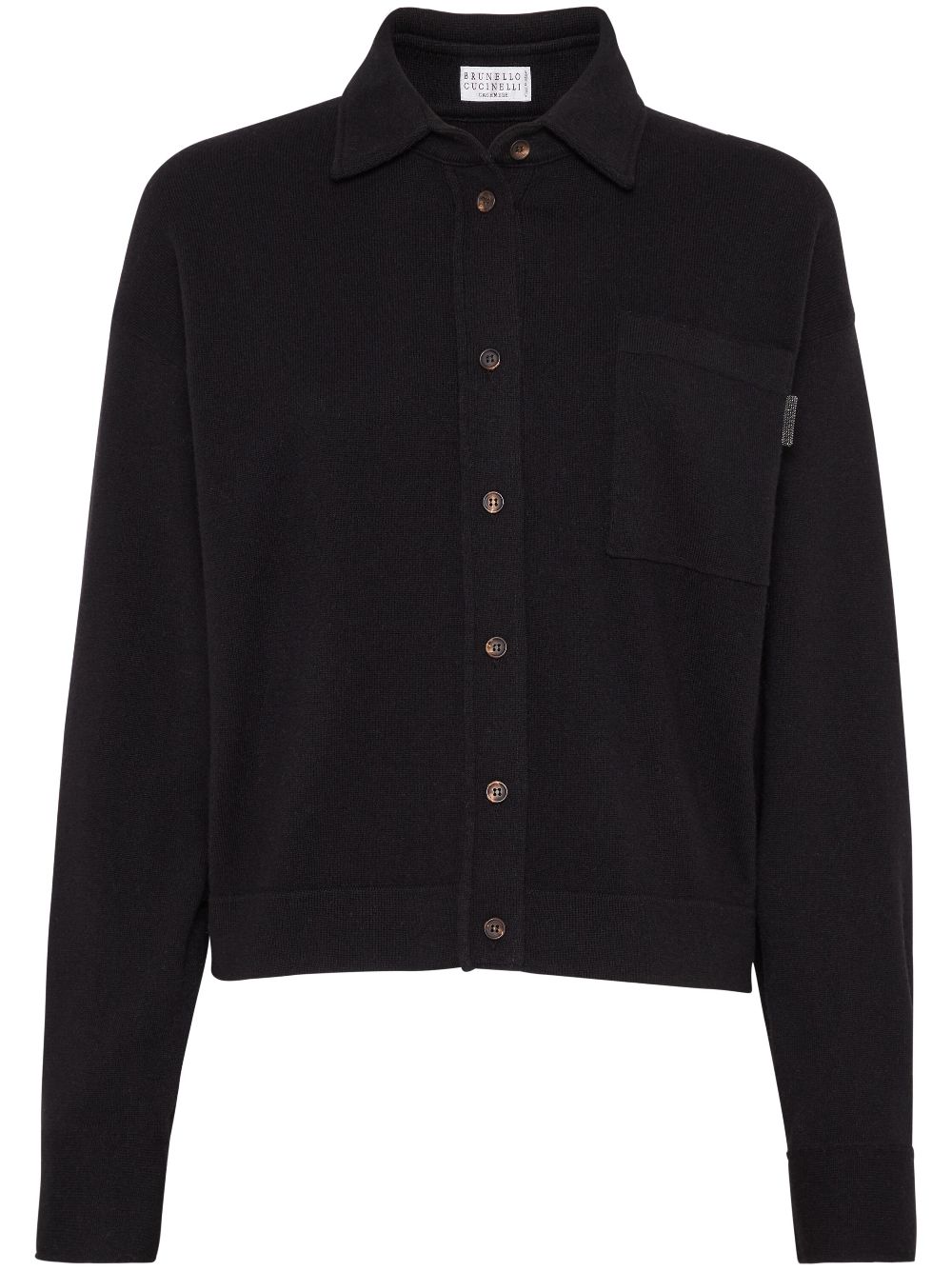 Brunello Cucinelli long-sleeve cashmere cardigan - Black