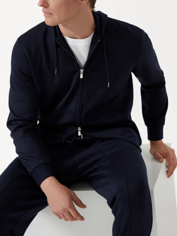 パーカー・フーディ Brunello Cucinelli Felpa In Misto Cotone Brunello Cucinelli Knitted Hoodie | Blue | FARFETCH