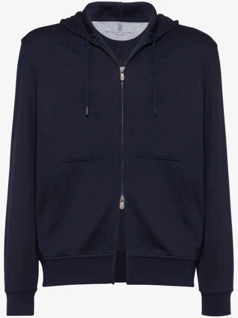 Brunello Cucinelli stickad hoodie