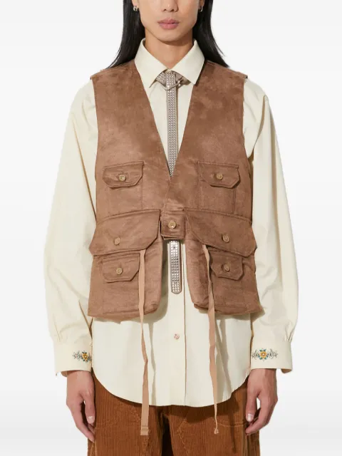 Engineered Garments buttoned multi-pocket gilet