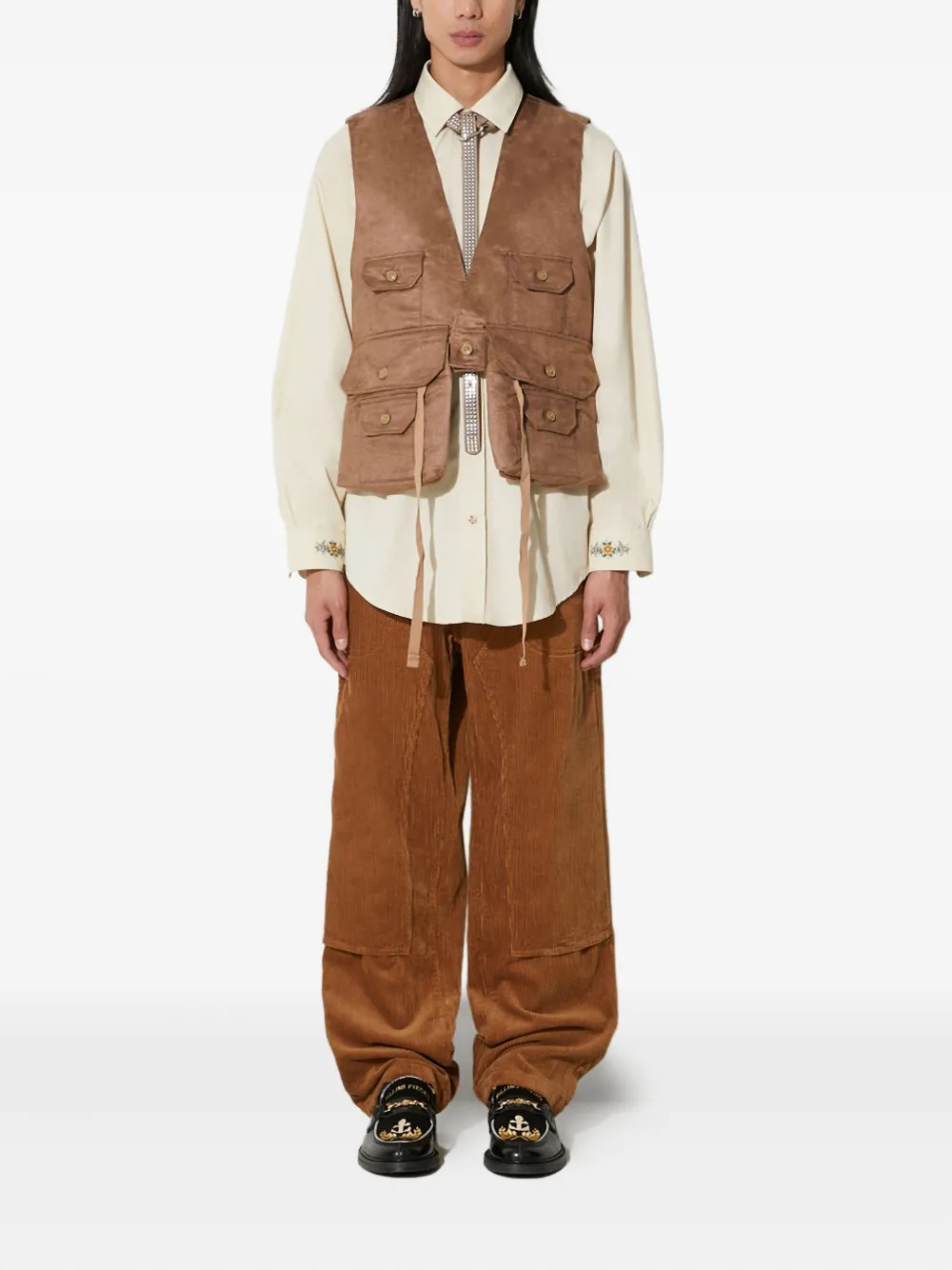 Engineered Garments buttoned multi-pocket gilet | Waistcoats & Gilets | Image 2