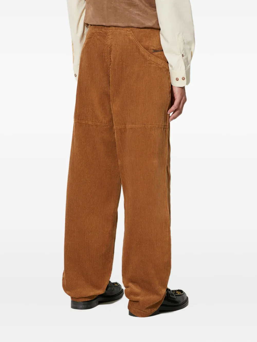 Engineered Garments Corduroy Panelled Trousers In Brown