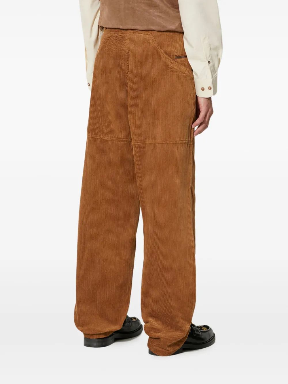 Engineered Garments Cropped broek met vlakken Bruin