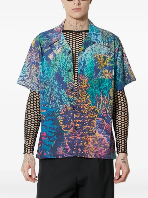 Billionaire Boys Club reef-print short-sleeve shirt