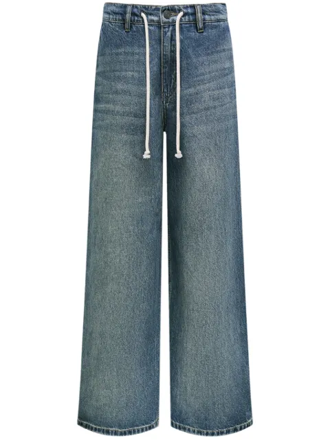 12 STOREEZ mid-rise wide-leg jeans