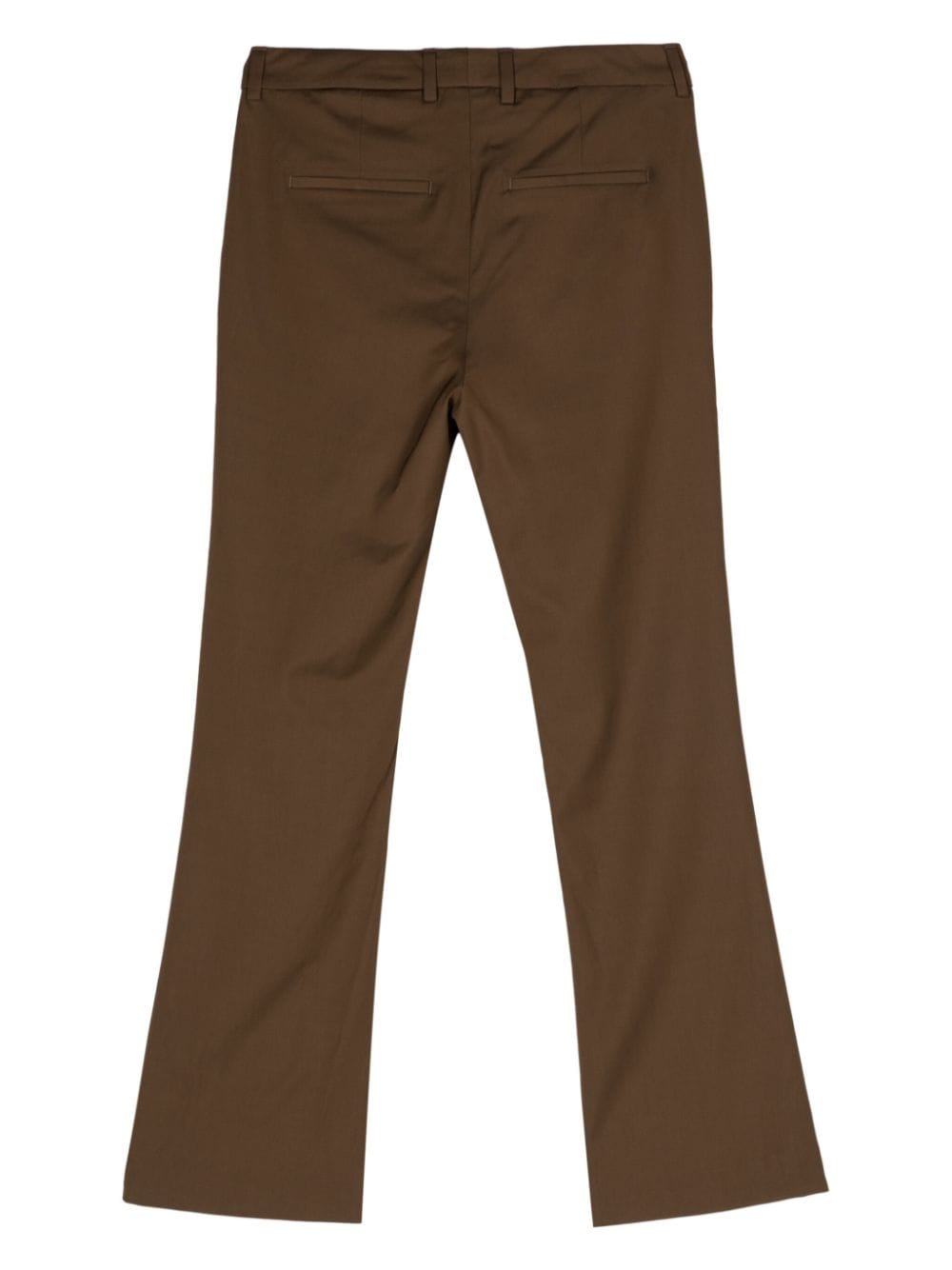Shop Pt Torino Tailored Slim-cut Trousers In Brown