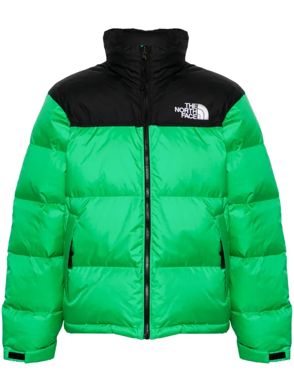 Green north face puffer on sale