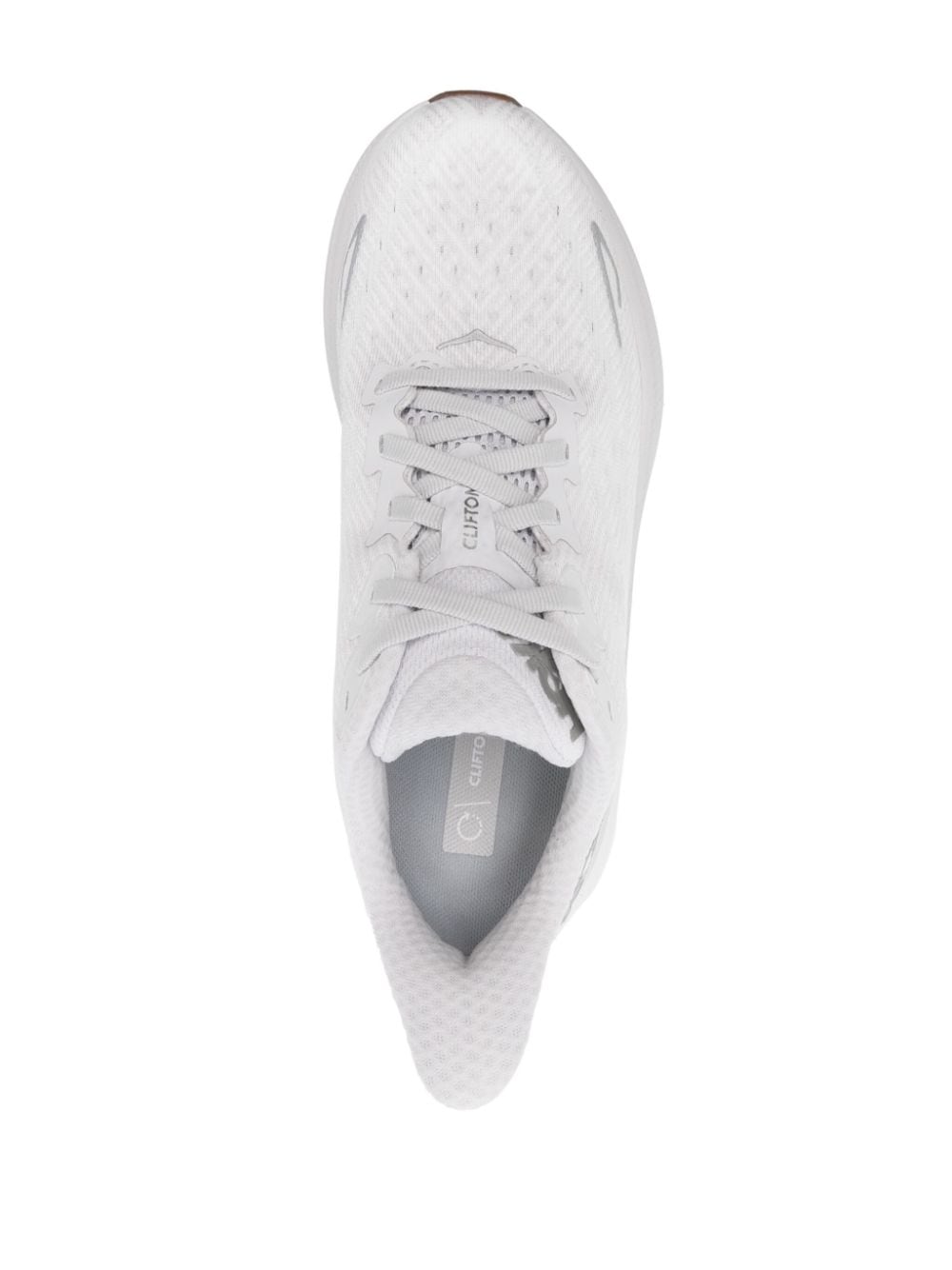 Shop Hoka Clifton 9 Chunky Sneakers In White