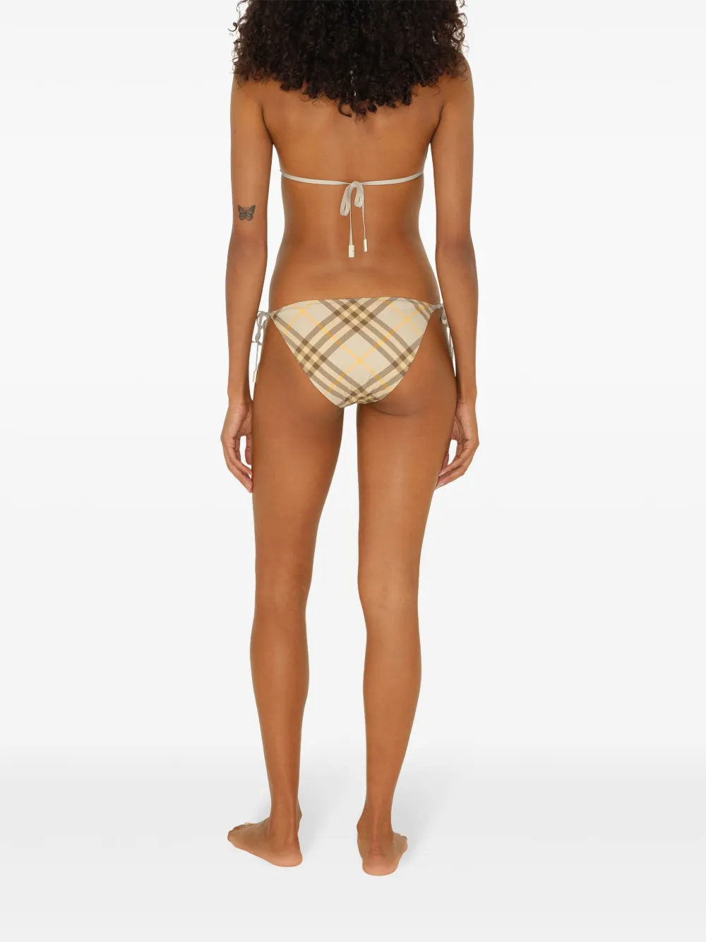 Affordable Burberry check-print bikini briefs Women