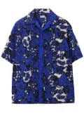 Burberry Ivy leaf-print cotton shirt - Blue