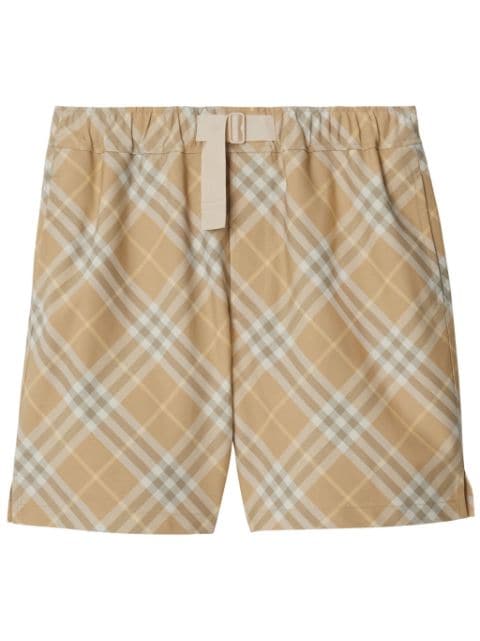 Burberry check print shorts