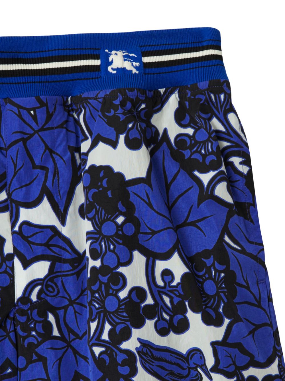 Affordable Burberry EKD-applique leaf-print shorts Men