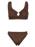 PARAMIDONNA Irina seersucker bikini - Brown