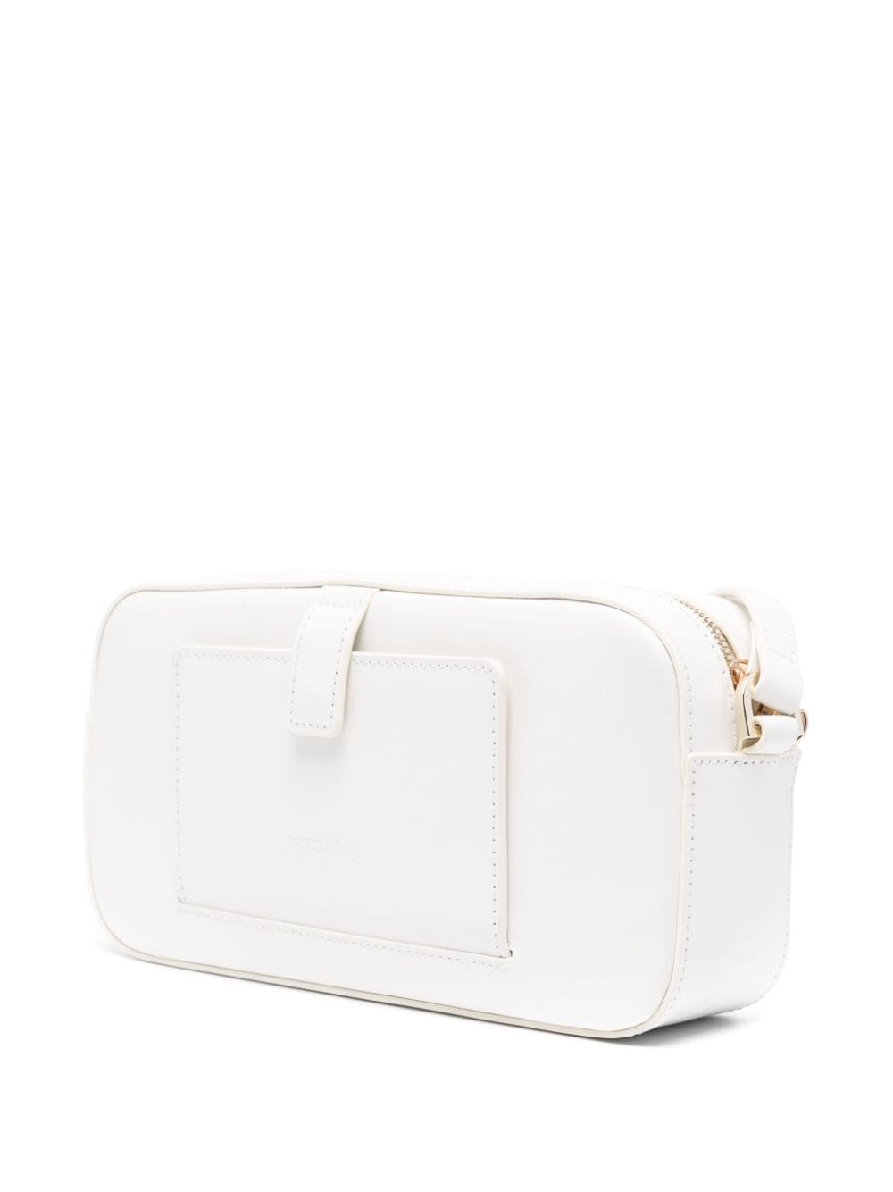 Shop Patrizia Pepe Logo-lettering Cross Body Bag In White